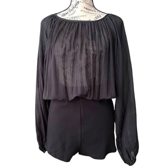 NEW Free People Real Resort Romper in Black Size Medium - Picture 5 of 12